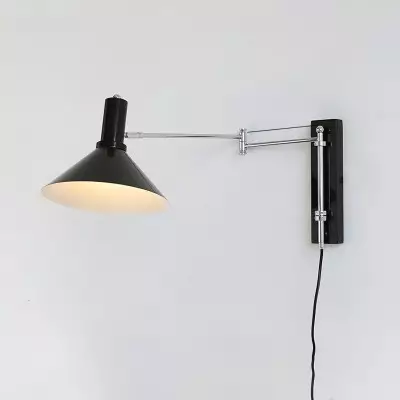 Adjustable Swing Arm Peak Plug In Wall Lamp S189