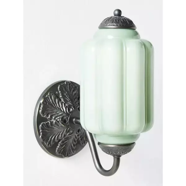 Lampa ścienna w kształcie świecznika ze szkła vintage M03