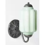 Lampa ścienna w kształcie świecznika ze szkła vintage M03