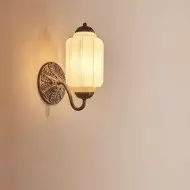 Lampa ścienna w kształcie świecznika ze szkła vintage M03