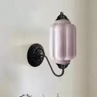 Lampa ścienna w kształcie świecznika ze szkła vintage M03