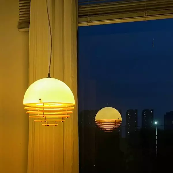 Bauhaus Sunset Ambient Pendant Lamp - Glass Acrylic Pendant Lamp S192