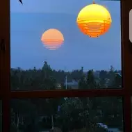 Bauhaus Sunset Ambient Pendant Lamp - Glass Acrylic Pendant Lamp S192