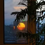 Bauhaus Sunset Ambient Pendant Lamp - Glass Acrylic Pendant Lamp S192