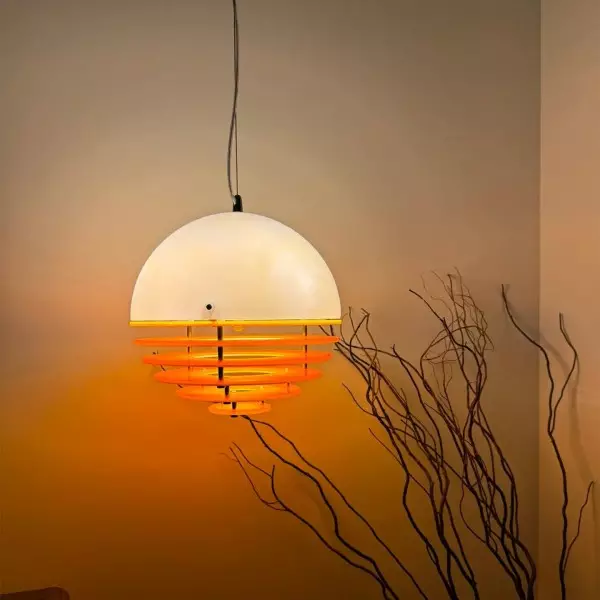 Bauhaus Sunset Ambient Pendant Lamp - Glass Acrylic Pendant Lamp S192