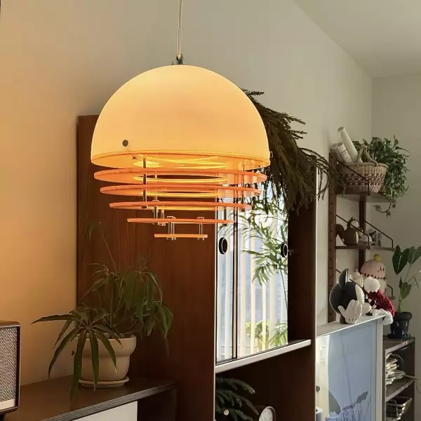 Bauhaus Sunset Ambient Pendant Lamp - Glass Acrylic Pendant Lamp S192