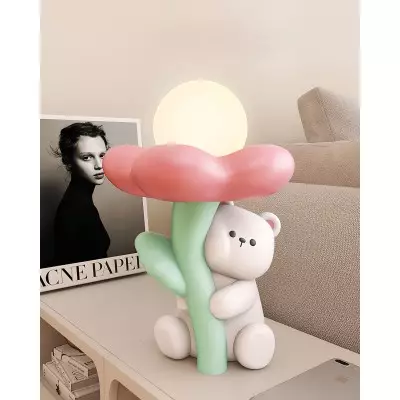 Słodki Miś Żywiczna Lampa Stołowa G16