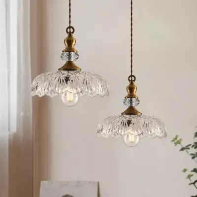 Wisząca lampa szklana Mid Century Mini Kitchen Island G38