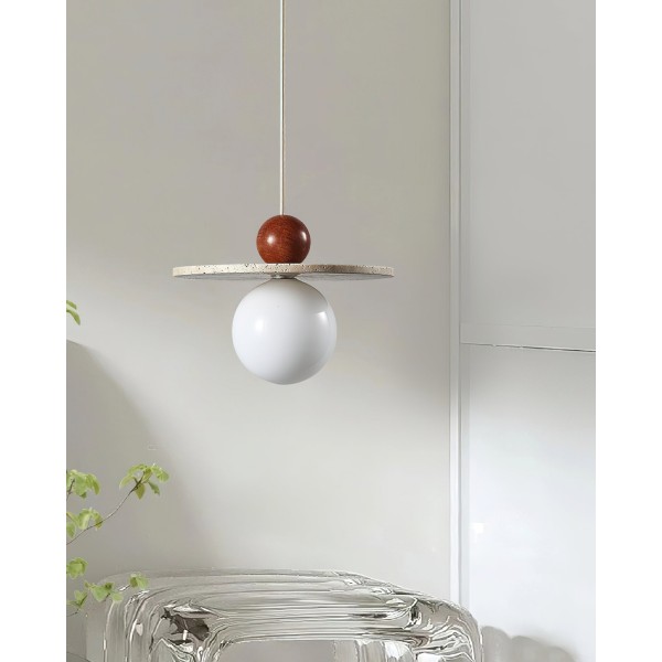 Retro Decor Cave Stone Disc Lampa wisząca G47