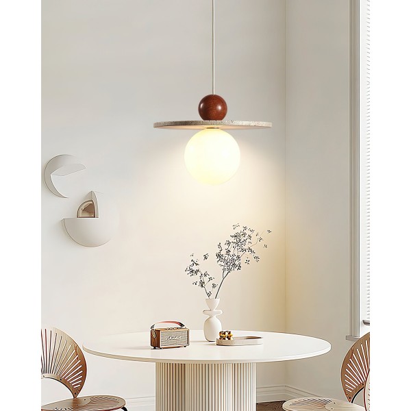 Retro Decor Cave Stone Disc Lampa wisząca G47