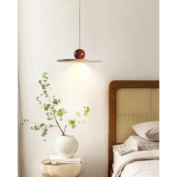 Retro Decor Cave Stone Disc Lampa wisząca G47