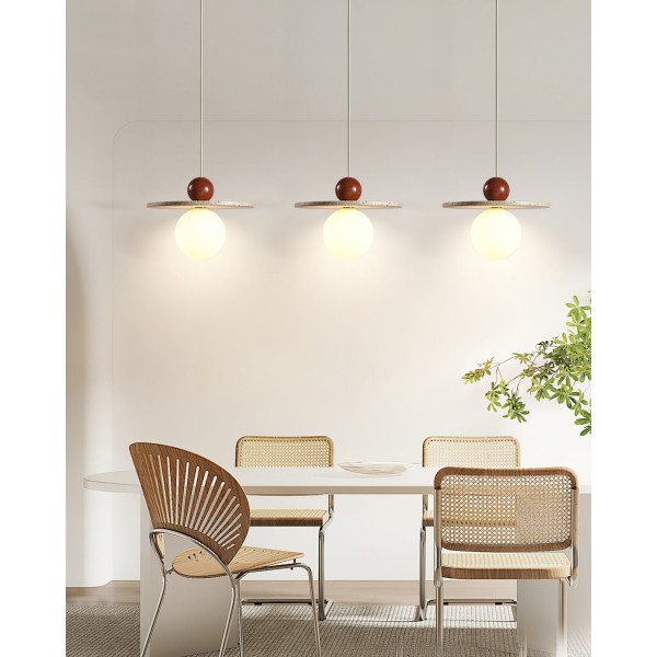 Retro Decor Cave Stone Disc Lampa wisząca G47