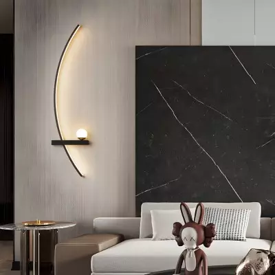 21'' Curved Strip 3 Step Dimming LED Wall Sconce G03