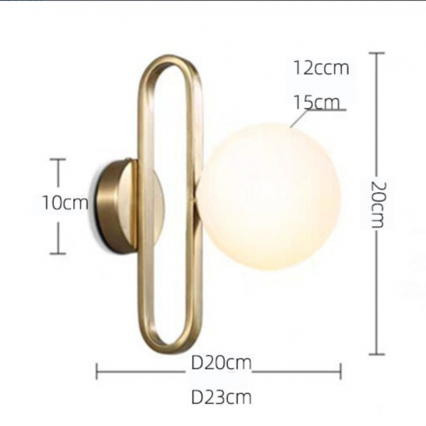 ENGILLA Oval Ring Wall Lamp