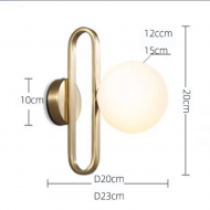 ENGILLA Oval Ring Wall Lamp