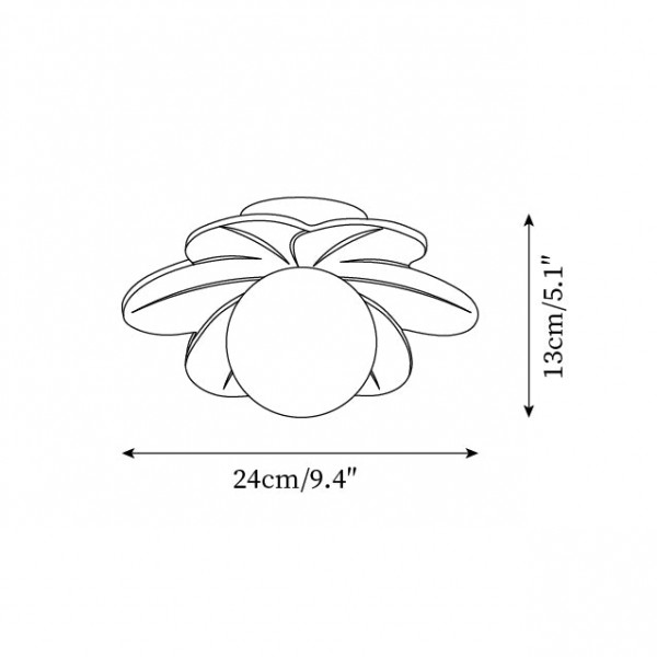 Lampa sufitowa Flower P015