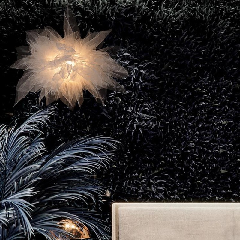 White Cotton Pendant Lamp