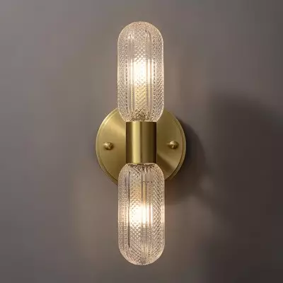 Lampada da parete in vetro di lusso leggero P043