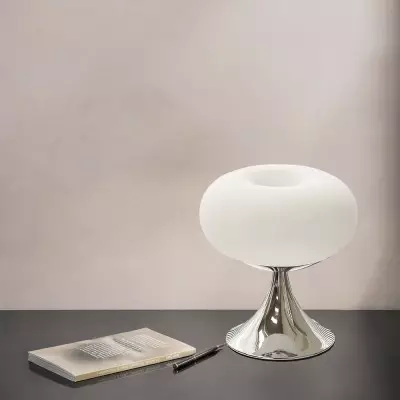 Bauhaus Apple Shaped Glass Led Table Lamp S137