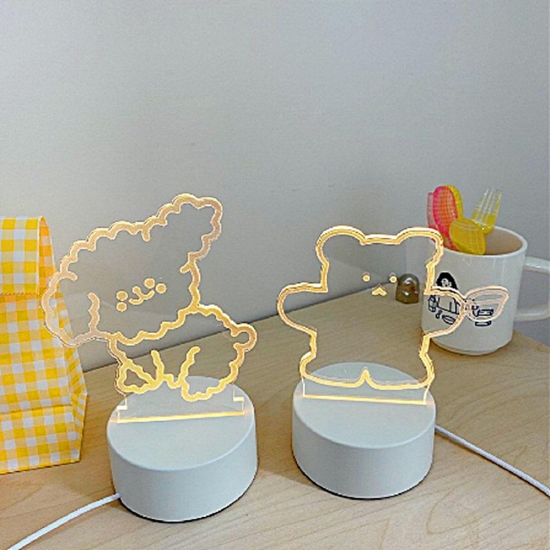 Tecknad 3D skrivbordslampa