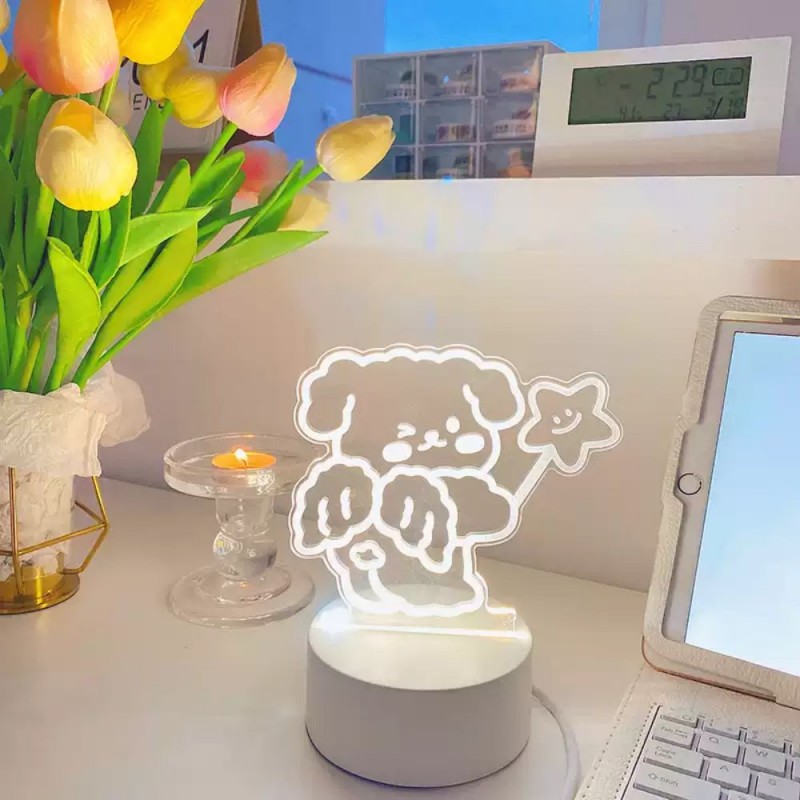 Tecknad 3D skrivbordslampa