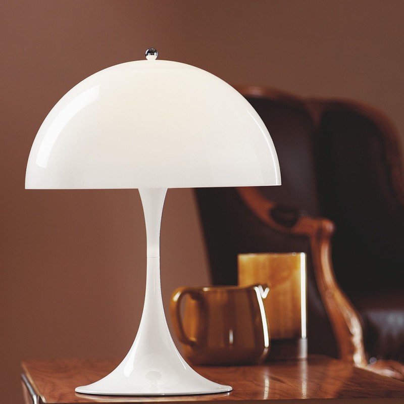 Lampa stołowa w stylu vintage z grzybami