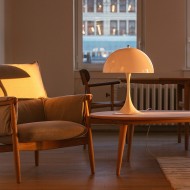 Półkulista Przenośna Lampa Stołowa Panthella