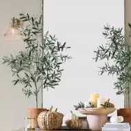 Glavira Podwójny kinkiet z recyklingowanego szkła – oświetlenie wewnętrzne, mosiężne T049