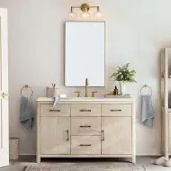 Glavira Podwójny kinkiet z recyklingowanego szkła – oświetlenie wewnętrzne, mosiężne T049