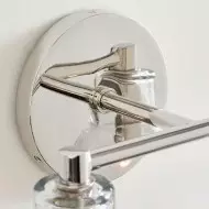 Glavira Podwójny kinkiet z recyklingowanego szkła – oświetlenie wewnętrzne, mosiężne T049