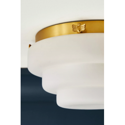 Capigia Glas Metal Indbygget Loftlampe - Moderne Armatur til Soveværelse eller Entre T054