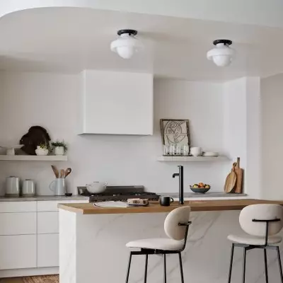 Lampada da soffitto moderna a filo Hanton - Apparecchio minimalista in metallo per la casa T120