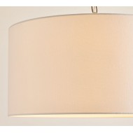 Lampa wisząca Dumora Iron Linen Drum – antyczny mosiądz, wisząca lampa sufitowa T123