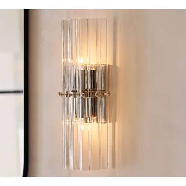 Kinkiet Lumora Crystal – eleganckie oświetlenie do przedpokoju i sypialni T140