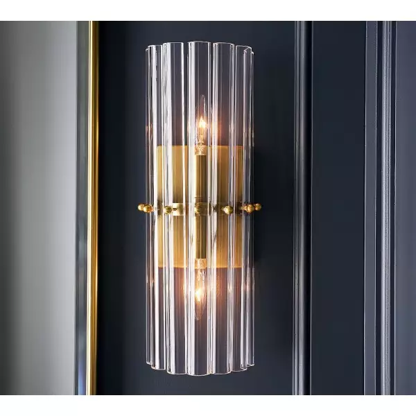 Kinkiet Lumora Crystal – eleganckie oświetlenie do przedpokoju i sypialni T140