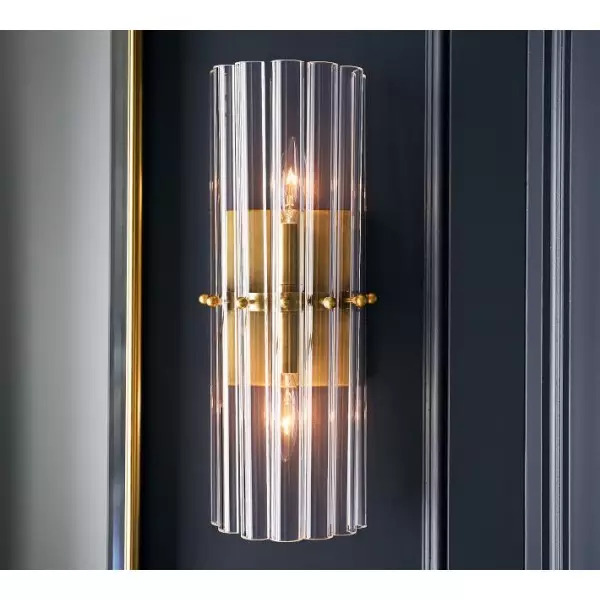 Kinkiet Lumora Crystal – eleganckie oświetlenie do przedpokoju i sypialni T140