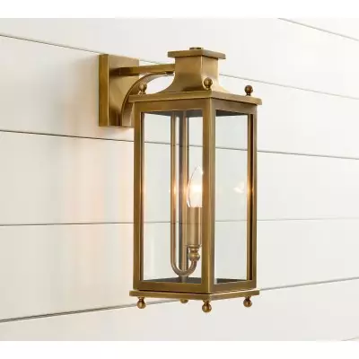 Applique da parete per esterni Yolvira - Lanterna versatile in metallo T194