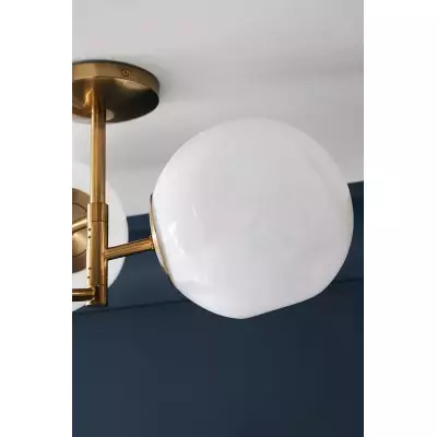 Pawrior Ball Flush Mount – nowoczesna szklana oprawa sufitowa T196