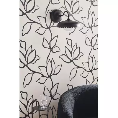 Rayla udendørs væglampe – moderne metaldesign med kammuslingekant til veranda T208