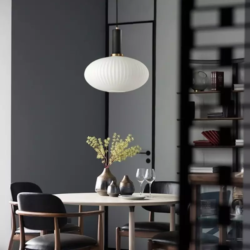 Lampe à suspension en verre VACARIUS