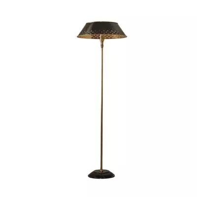 Lampada da terra perforata in ottone smaltato Auriglow - Stile Space Age - Arredamento per la casa T026