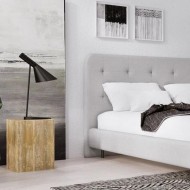 Dansk Riktad Asymmetrisk Bordslampa i Metall S12