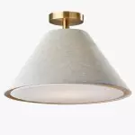 Calvor Elegancka lampa wisząca w brązie i porcelanie – Idealna do biura i salonu T127