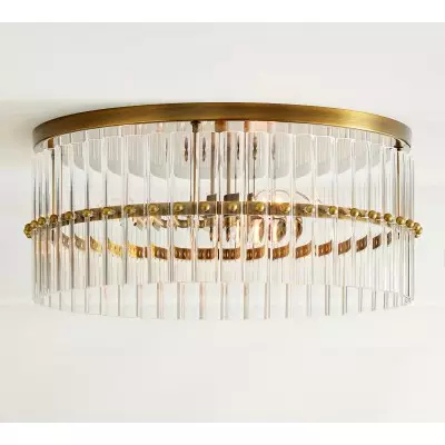 Lumora Crystal Indbygningslampe – Elegant Loftslampe i Messing T138