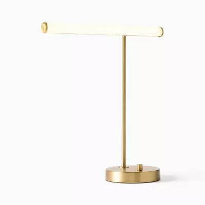 Lampada da tavolo moderna a LED USB Voro - Elegante illuminazione in metallo per scrivania e comodino T170