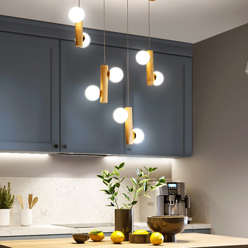 TWIG Pendellampa i trä