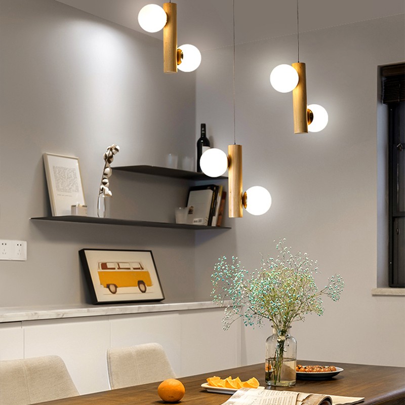 TWIG Pendellampa i trä