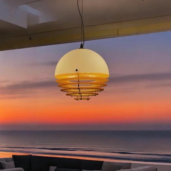 Bauhaus Sunset Ambient Pendant Lamp - Glass Acrylic Pendant Lamp S192