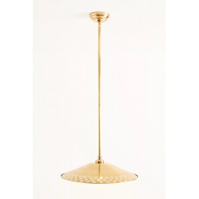 Pendente in ottone smaltato Auriglow con paralume a forma di trifoglio T025