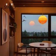 Bauhaus Sunset Ambient Pendant Lamp - Glass Acrylic Pendant Lamp S192